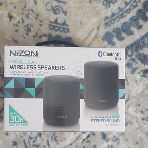 Black Wireless Bluetooth Speakers